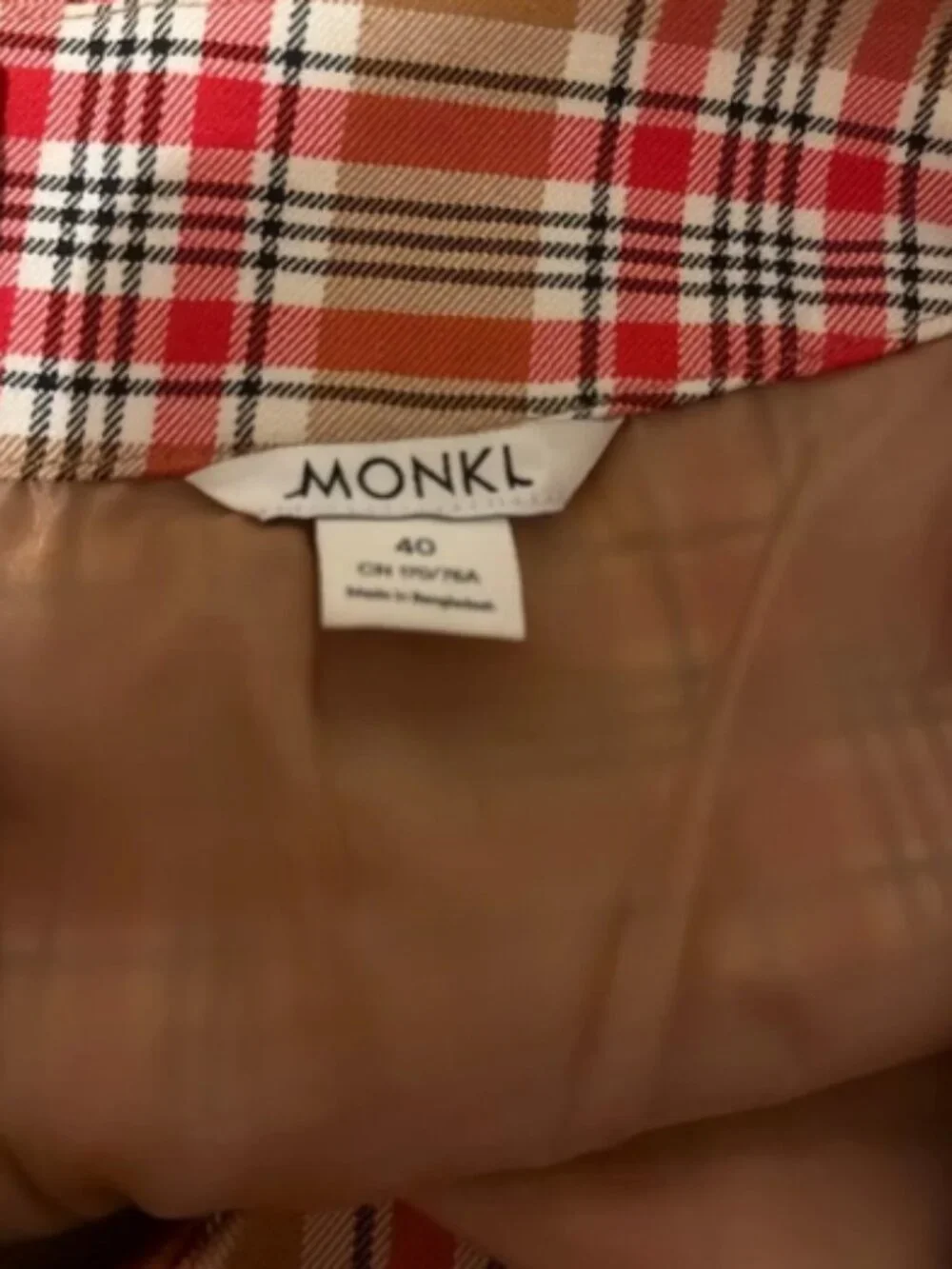 MONKI Classic Checkered Short Skirt - Picture 3 of 3